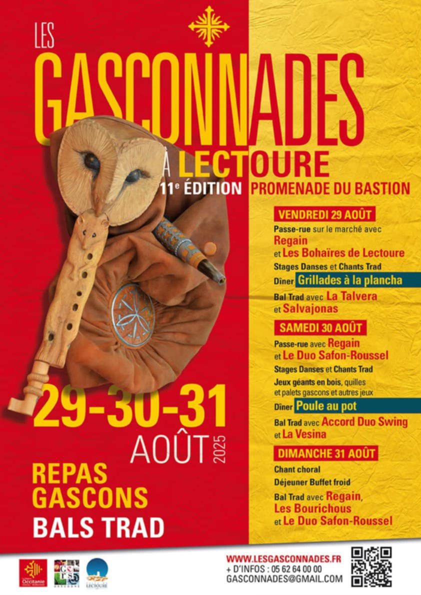 LES GASCONNADES DE LECTOURE 11ieme EDITION… 29 – 30 et 31 AOUT. DEMANDEZ LE PROGRAMME