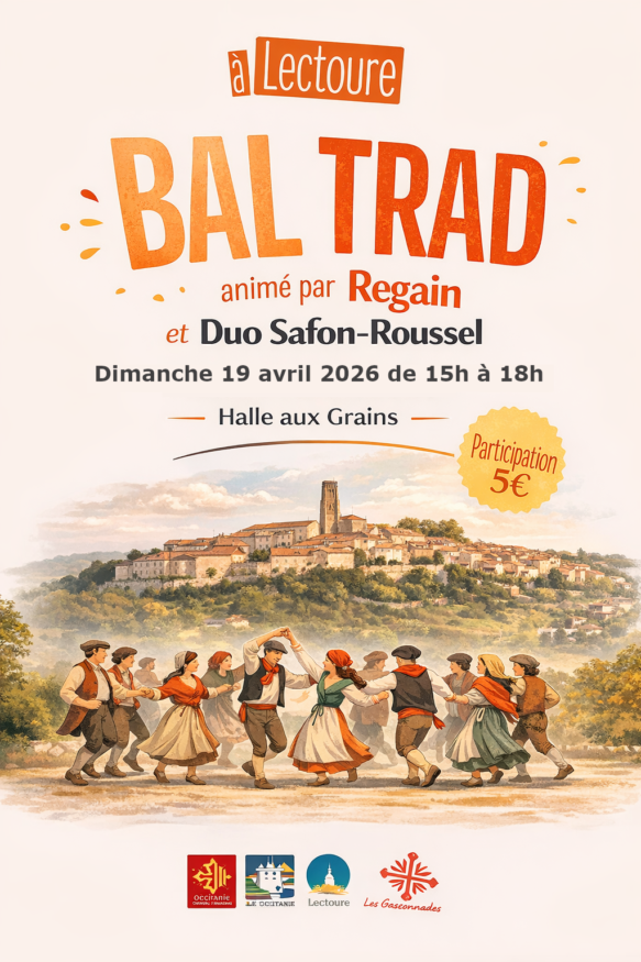 19 AVRIL 2026 – BAL TRAD REGAIN ET DUO SAFON ROUSSEL – HALE AUX GRAINS – LECTOURE 15h