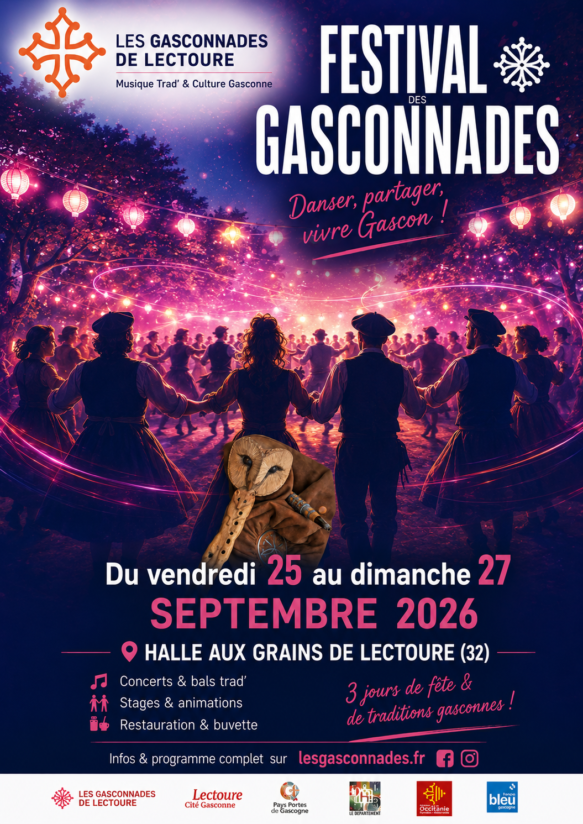 LES GASCONNADES DE LECTOURE – 25 – 26 et 27 SEPTEMBRE. DEMANDEZ LE PROGRAMME